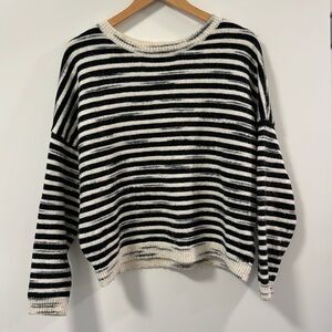 All Saints Bretta jumper sweater size small striped wool alpaca blend